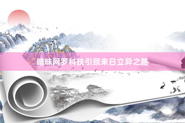 暗昧网罗科技引颈来日立异之路